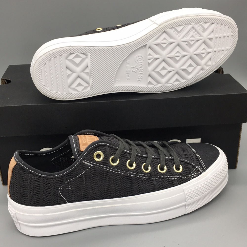 Converse CTAS LIFT OX almost black WMNS Platforms Sneakers - Picture 6 of 8